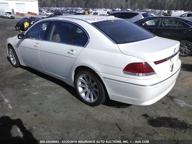 WBAGN63574DS55170 - 2004 BMW 745 LI Weiß Foto 3