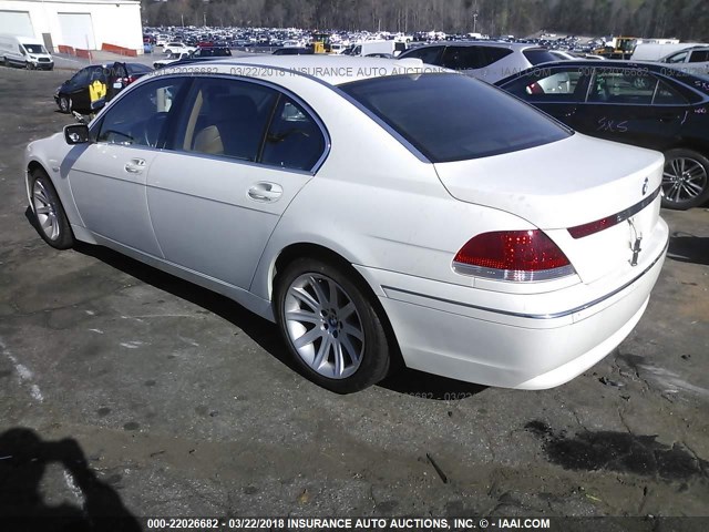 WBAGN63574DS55170 - 2004 BMW 745 LI WHITE photo 3