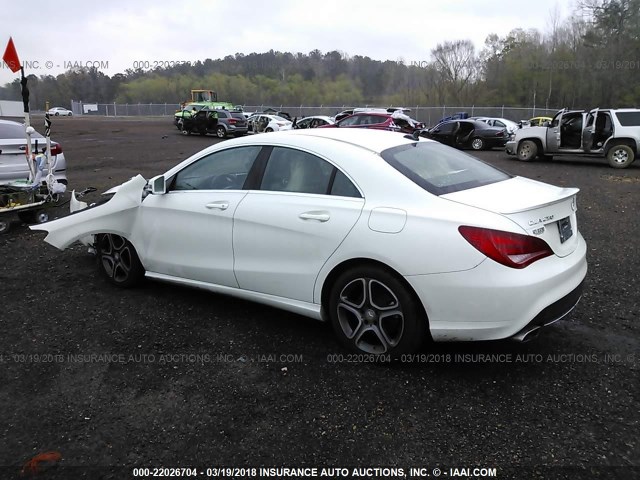 WDDSJ4GB9EN125406 - 2014 MERCEDES-BENZ CLA 250 4MATIC WHITE photo 3