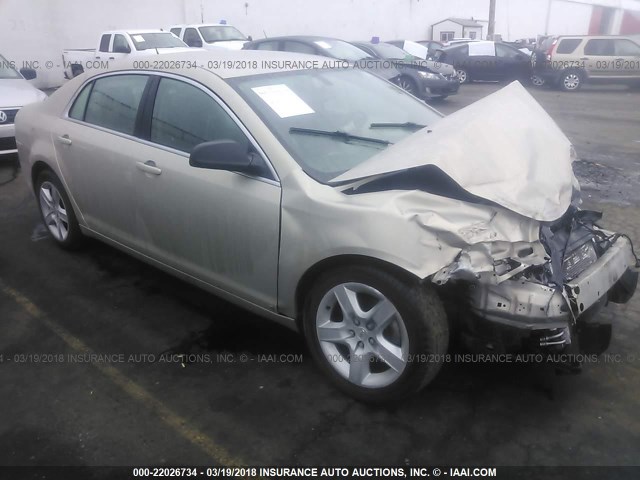 1G1ZG57B39F224230 - 2009 CHEVROLET MALIBU LS ოქროსფერი ფოტო 1