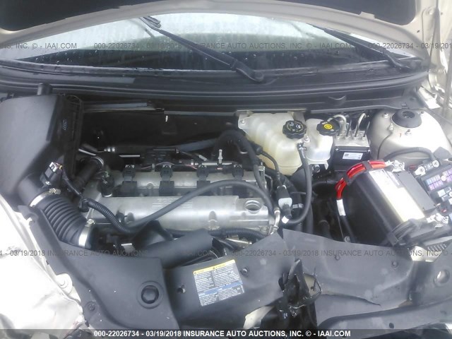 1G1ZG57B39F224230 - 2009 CHEVROLET MALIBU LS ოქროსფერი ფოტო 10