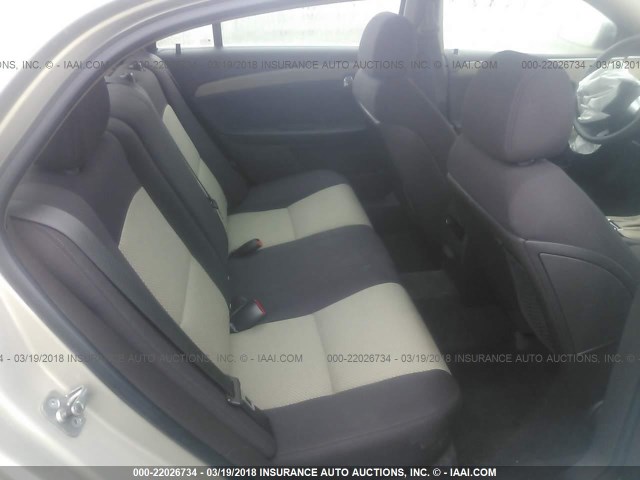 1G1ZG57B39F224230 - 2009 CHEVROLET MALIBU LS ოქროსფერი ფოტო 8