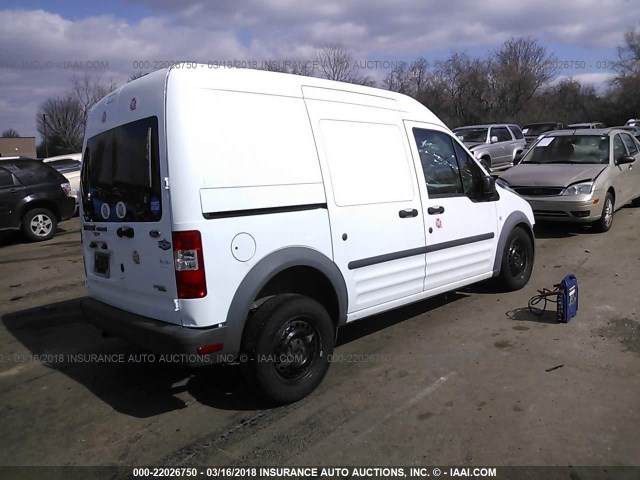 NM0LS7CN3DT158678 - 2013 FORD TRANSIT CONNECT XL WHITE photo 4