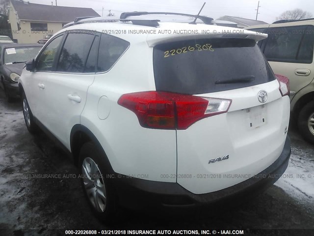 JTMBFREV1EJ008156 - 2014 TOYOTA RAV4 LE WHITE photo 3