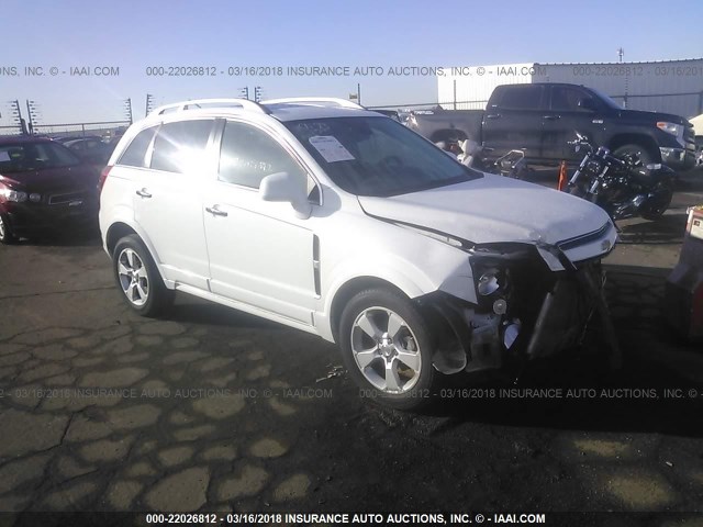 3GNAL4EK8ES548302 - 2014 CHEVROLET CAPTIVA LTZ WHITE photo 1