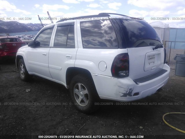 1GNDT13S472118876 - 2007 CHEVROLET TRAILBLAZER LS/LT WHITE photo 3