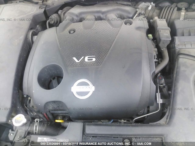 1N4AA5AP5AC807579 - 2010 NISSAN MAXIMA S/SV BLUE photo 10