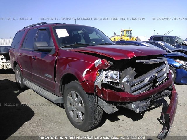 1FMFU15548LA66193 - 2008 FORD EXPEDITION XLT RED photo 1