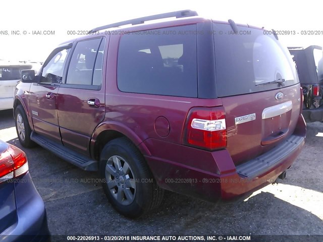 1FMFU15548LA66193 - 2008 FORD EXPEDITION XLT RED photo 3