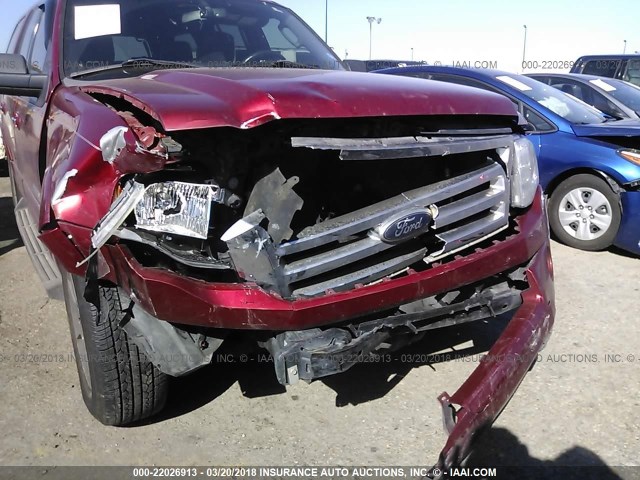 1FMFU15548LA66193 - 2008 FORD EXPEDITION XLT RED photo 6