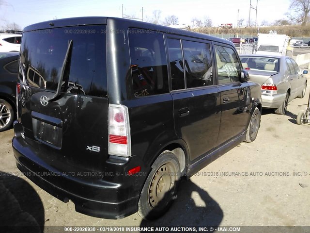 JTLKT334864073008 - 2006 TOYOTA SCION XB შავი ფოტო 4