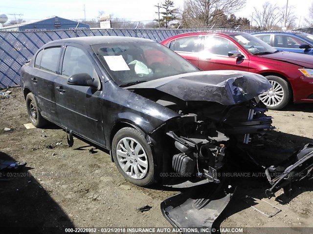 1G1AD5F55A7152592 - 2010 CHEVROLET COBALT 1LT BLACK photo 1