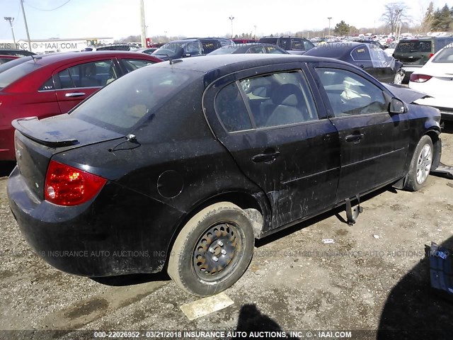 1G1AD5F55A7152592 - 2010 CHEVROLET COBALT 1LT BLACK photo 4