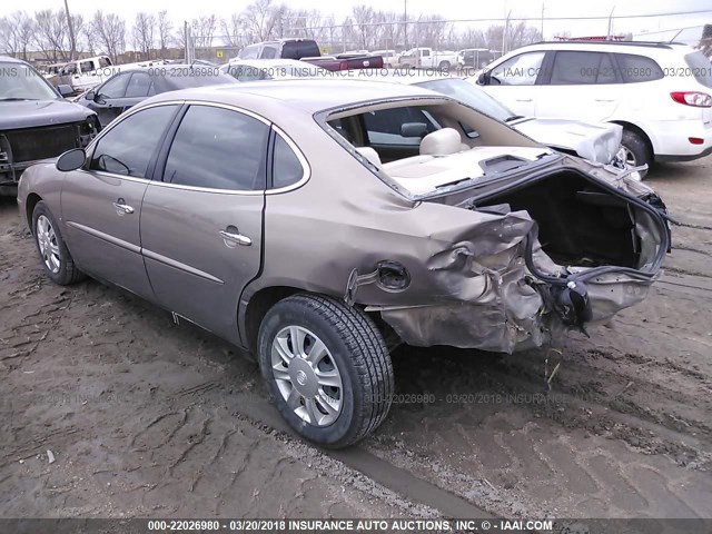 2G4WC552561199435 - 2006 BUICK LACROSSE CX GOLD photo 3