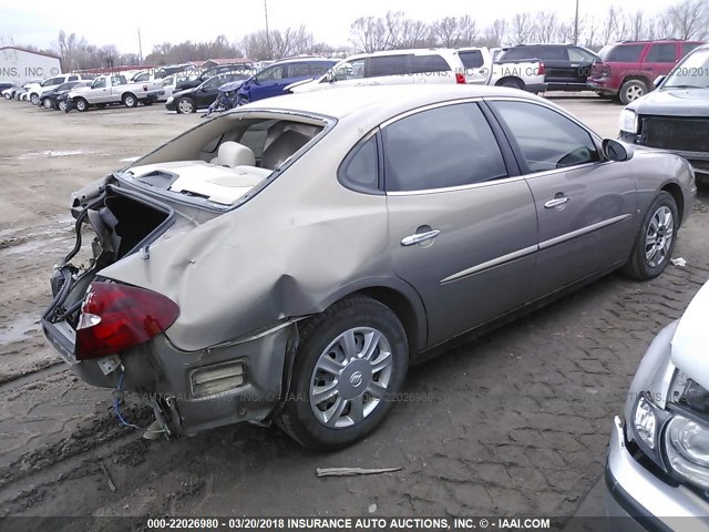 2G4WC552561199435 - 2006 BUICK LACROSSE CX GOLD photo 4