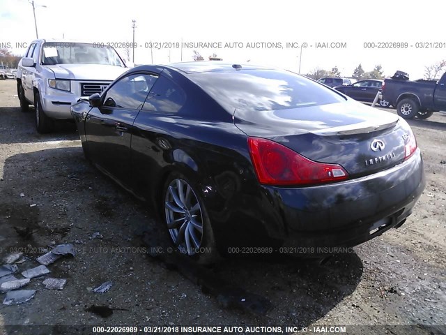 JN1CV6EK9AM100672 - 2010 INFINITI G37 SPORT BLACK photo 3