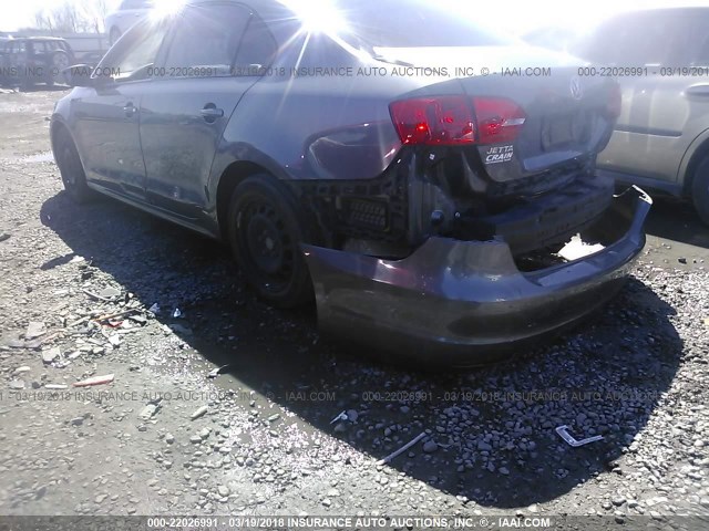 3VW2K7AJ5CM400296 - 2012 VOLKSWAGEN JETTA S 灰色 照片 3