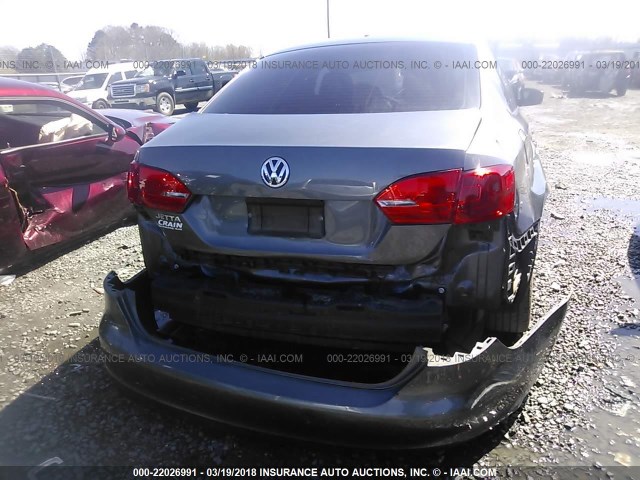 3VW2K7AJ5CM400296 - 2012 VOLKSWAGEN JETTA S 灰色 照片 6