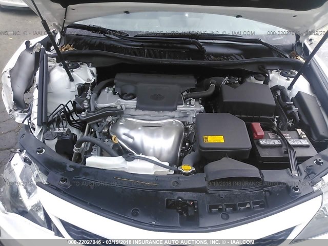 4T1BF1FK0EU844332 - 2014 TOYOTA CAMRY L/SE/LE/XLE 白色 照片 10