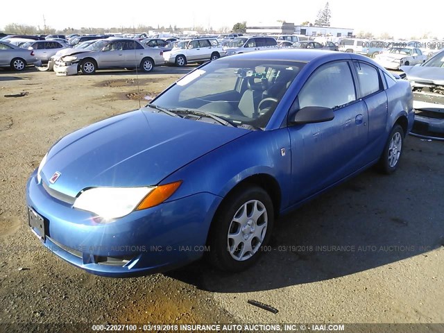 1G8AN12F04Z113391 - 2004 SATURN ION LEVEL 2 BLUE photo 2