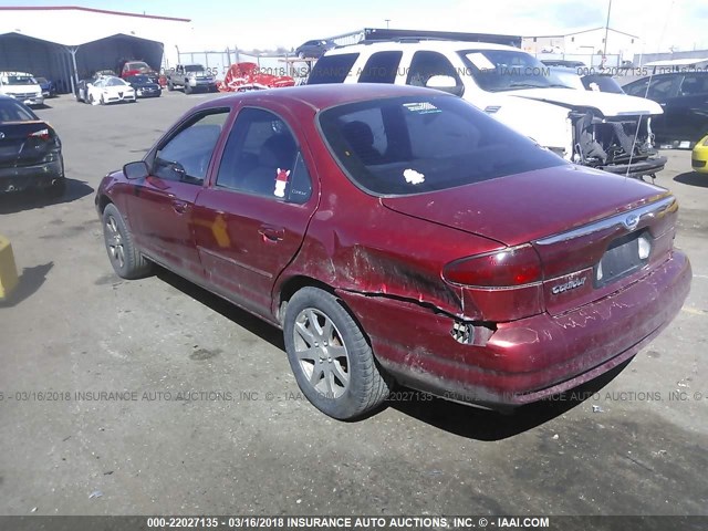 1FAFP663XXK203315 - 1999 FORD CONTOUR SE MAROON photo 3