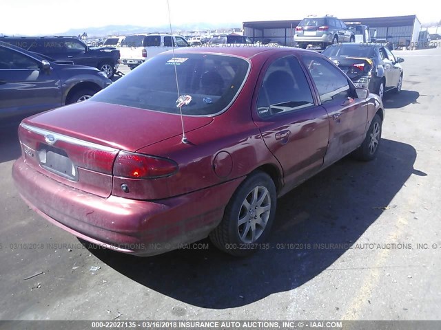 1FAFP663XXK203315 - 1999 FORD CONTOUR SE MAROON photo 4