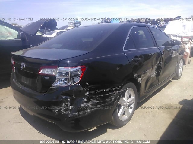 4T1BF1FK9DU661817 - 2013 TOYOTA CAMRY L/SE/LE/XLE 黑色 照片 4