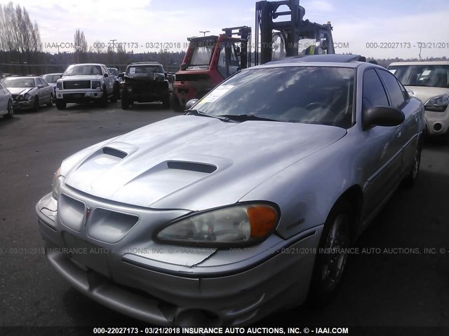 1G2NV52E32M673054 - 2002 PONTIAC GRAND AM GT1 GRAY photo 2