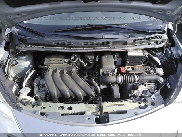 3N1CE2CP5EL375754 - 2014 NISSAN VERSA NOTE S/S PLUS/SV/SL BLACK photo 10