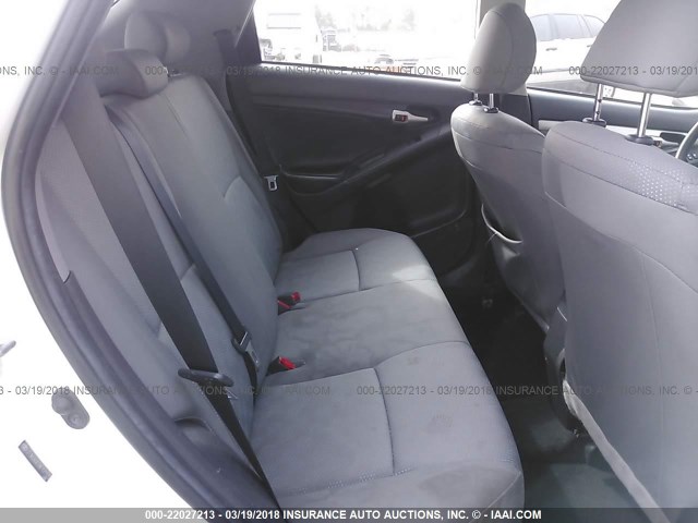 2T1KU40E09C131125 - 2009 TOYOTA COROLLA MATRIX  WHITE photo 8