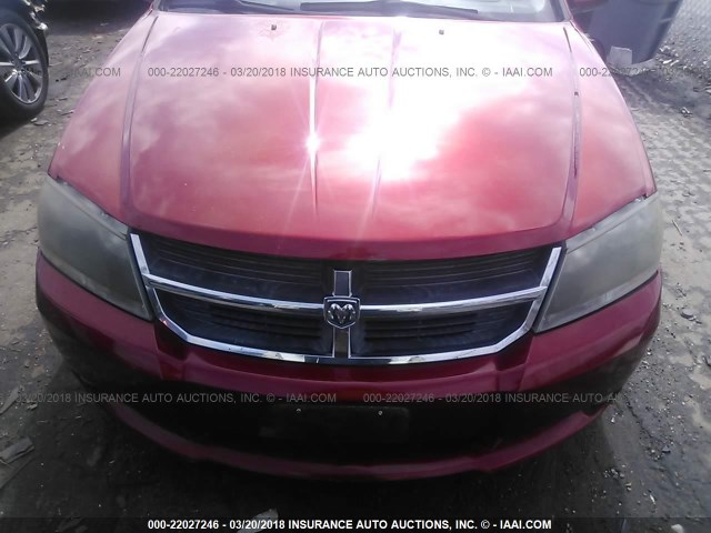 1B3LC76M38N649413 - 2008 DODGE AVENGER R/T MAROON photo 6