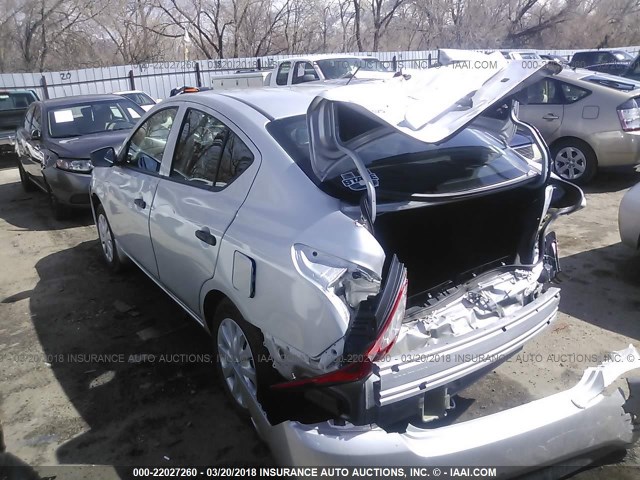 3N1CN7AP1GL876174 - 2016 NISSAN VERSA S/S PLUS/SV/SL SILVER photo 3