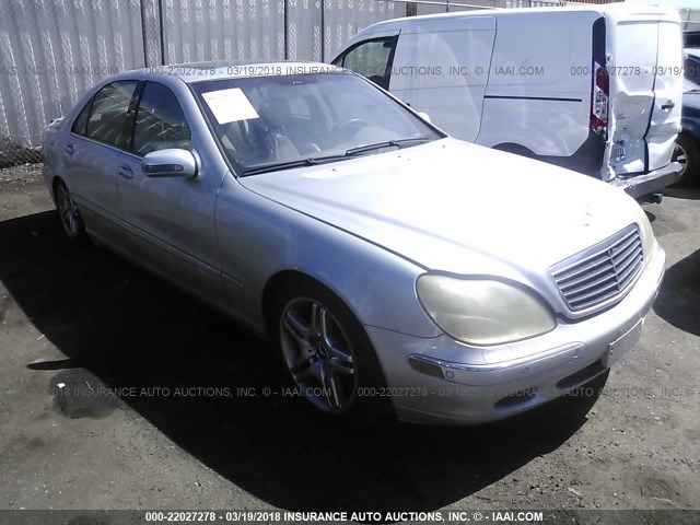 WDBNG75J91A155748 - 2001 MERCEDES-BENZ S 500 SILVER photo 1