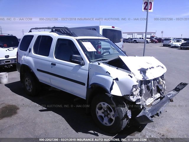 5N1ED28T7YC591499 - 2000 NISSAN XTERRA XE/SE WHITE photo 1