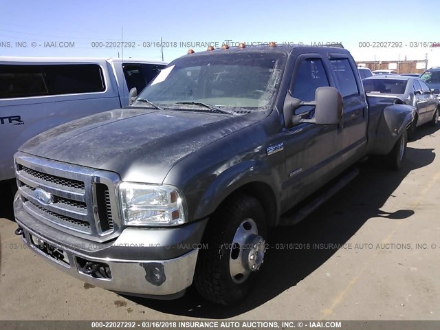 1FTWW32P87EB29945 - 2007 FORD F350 SUPER DUTY GRAY photo 2