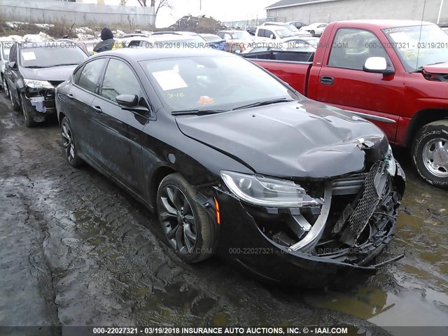 1C3CCCDG3GN179584 - 2016 CHRYSLER 200 S BLACK photo 1