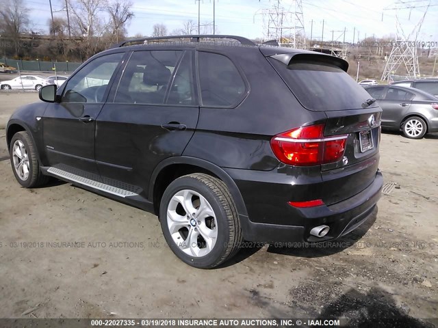 5UXZW0C54CL667569 - 2012 BMW X5 XDRIVE35D BLACK photo 3