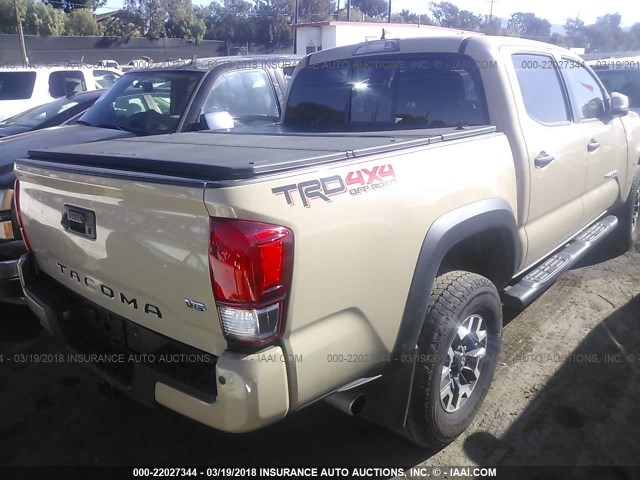 3TMCZ5AN3GM030868 - 2016 TOYOTA TACOMA DBL CAB/SR/SR5/TRD SPT/OR TAN photo 4