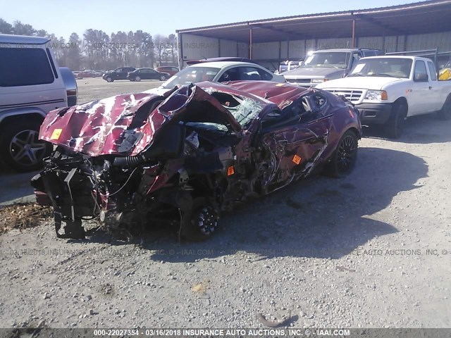 1FA6P8CFXG5322037 - 2016 FORD MUSTANG GT BURGUNDY photo 2