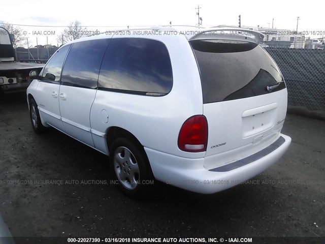 1B4GP74L7YB568332 - 2000 DODGE GRAND CARAVAN ES WHITE photo 3