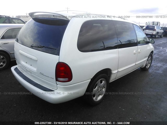 1B4GP74L7YB568332 - 2000 DODGE GRAND CARAVAN ES WHITE photo 4