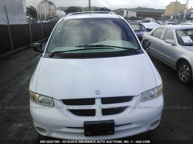 1B4GP74L7YB568332 - 2000 DODGE GRAND CARAVAN ES WHITE photo 6