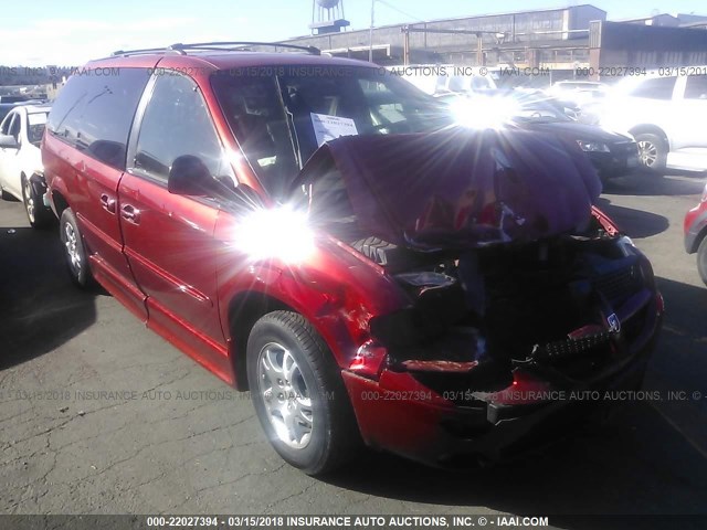 2B8GP44361R227735 - 2001 DODGE GRAND CARAVAN SPORT MAROON photo 1