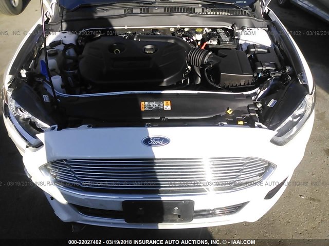 3FA6P0K93FR113117 - 2015 FORD FUSION TITANIUM WHITE photo 10