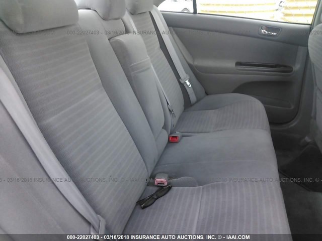 4T1BF32K35U102203 - 2005 TOYOTA CAMRY LE/XLE/SE SILVER photo 8