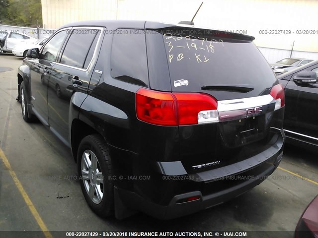 2GKALMEKXF6206590 - 2015 GMC TERRAIN SLE BLACK photo 3