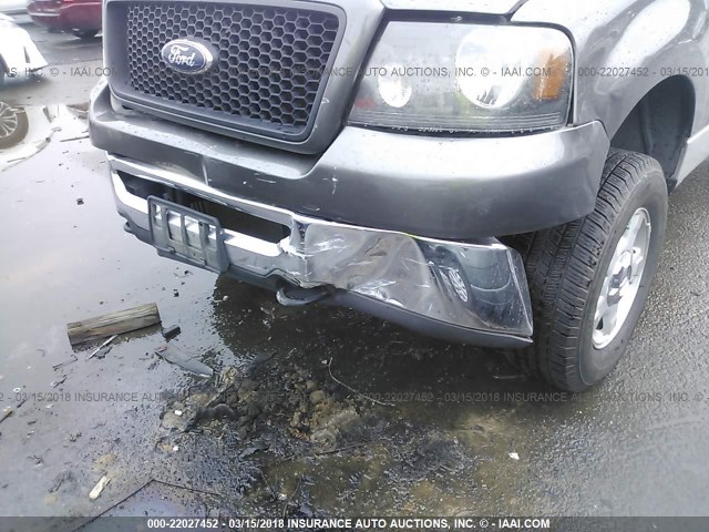 1FTPW14506KD78180 - 2006 FORD F150 SUPERCREW GRAY photo 6