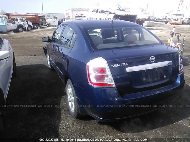 3N1AB6AP3AL613671 - 2010 NISSAN SENTRA 2.0/2.0S/SR/2.0SL BLUE photo 3