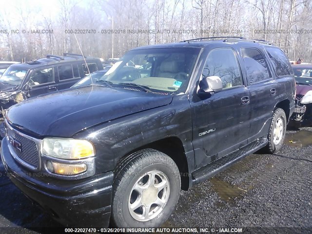 1GKEK63U12J249099 - 2002 GMC DENALI BLACK photo 2