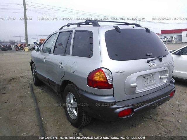 KM8SC13D53U417675 - 2003 HYUNDAI SANTA FE GLS/LX SILVER photo 3